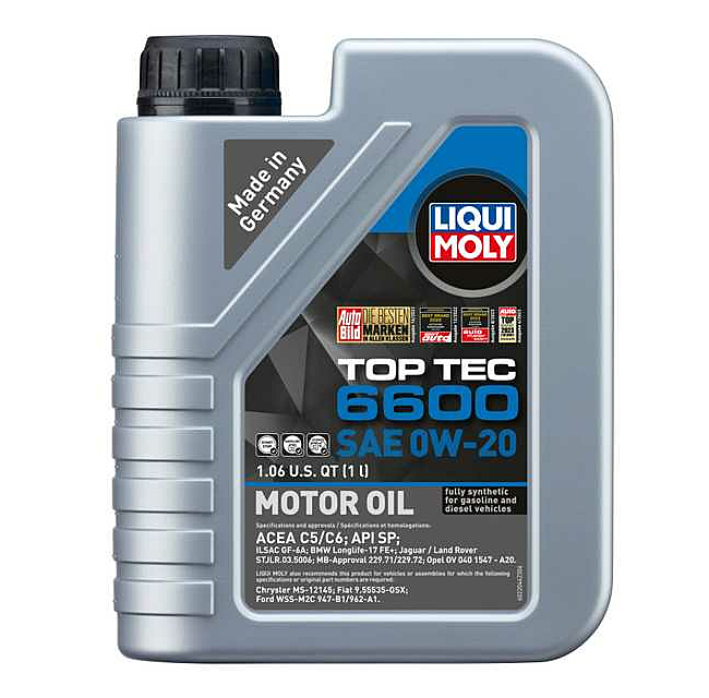 Liqui Moly Engine Oil 0W-20 Top Tec 6600 (1L)